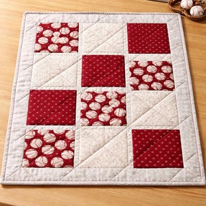 Baseball Themed Catnip Quilt