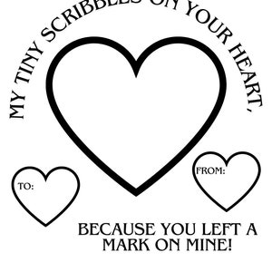 I love you coloring page from kids