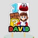 Custom SUPER Mario Birthday Cake Toppers Printable Mario Cake Toppers ...
