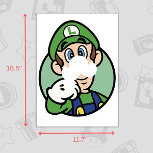Mario Game Activity Pack for Birthday Party, Pin the Moustache on Mario Digital Game for Kids ...