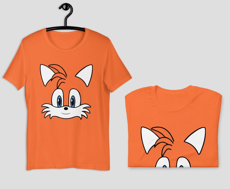 Tails Face Layered SVG: Sonic Game Cut File (digital Download) - Etsy
