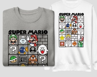 Super Mario Bros SVG, Mario T-shirt Design SVG PNG, Cricut Vector, Layered Files, Mario brothers svg, Instant Download
