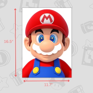 Printable Pin the Moustache on Mario Game for Kids - Interactive Party Fun | Mario Game for ...