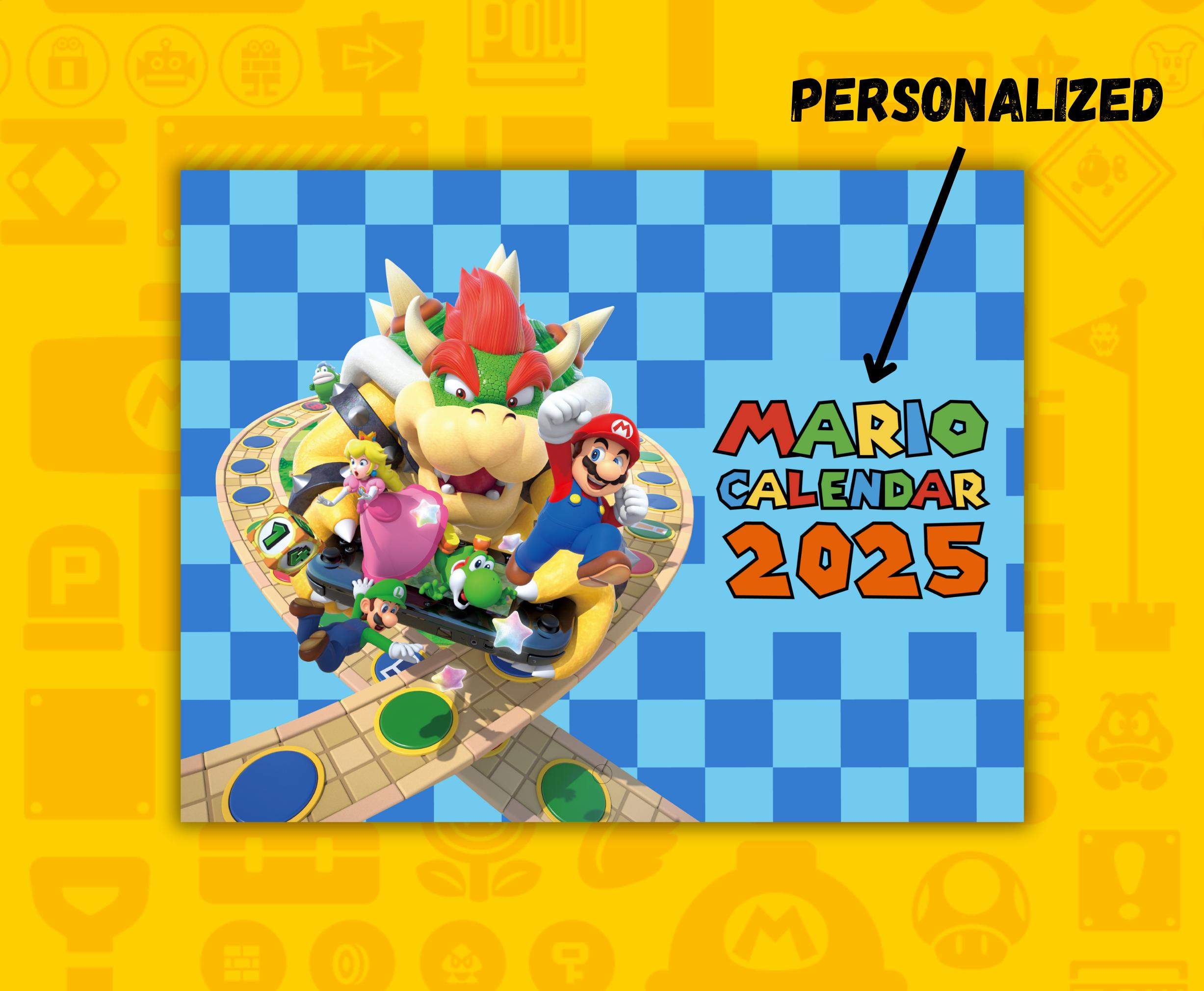 2025年版 スーパーマリオブラザーズカレンダー：任天堂ゲーマーギフト