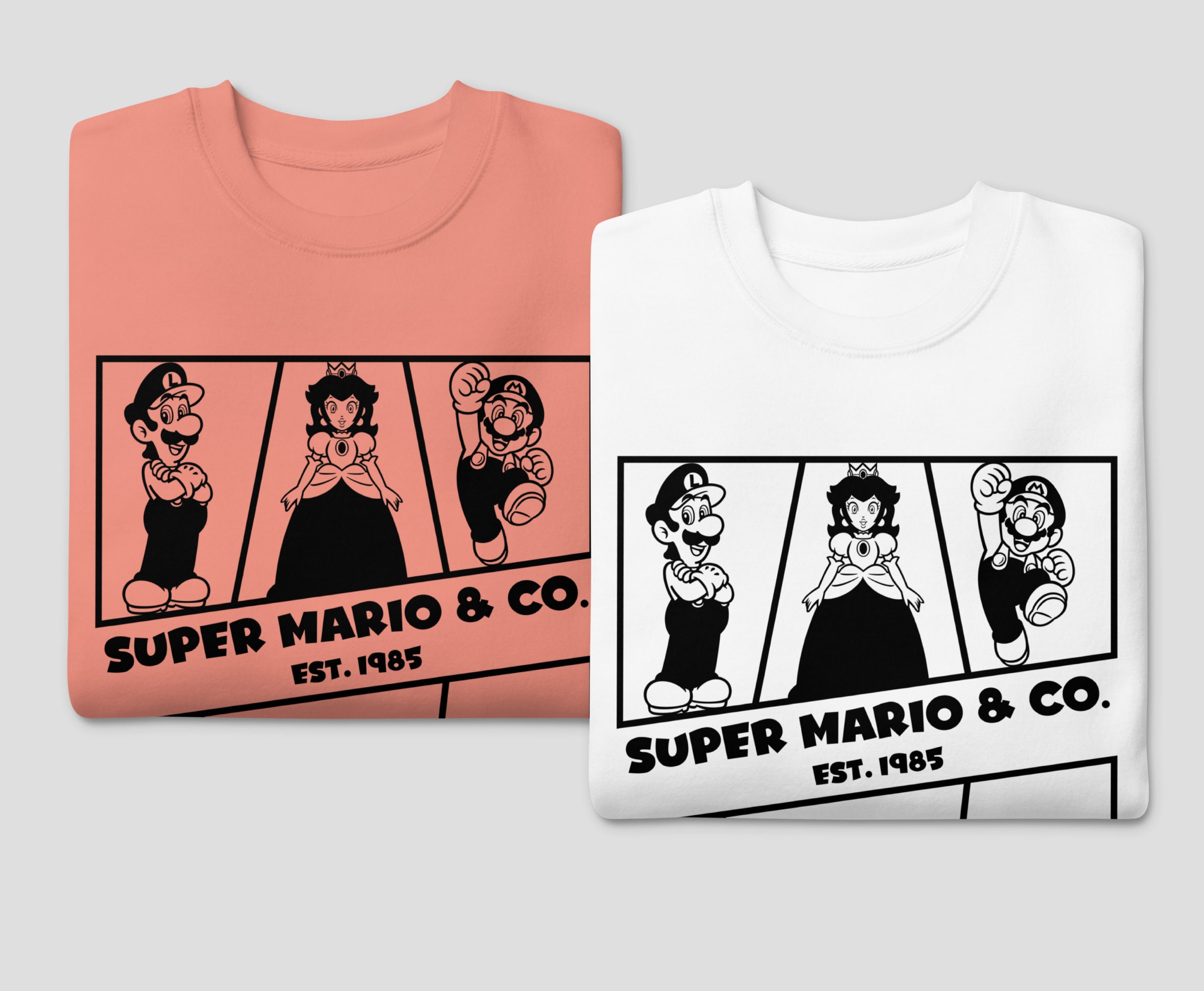 スーパーマリオキャラクターSVG：ピーチ姫のクリップアートTシャツ