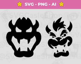 Bowser SVG Cut File: Super Mario Bros King of Koopas Bundle (Digital Download)