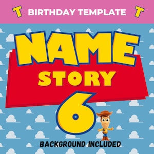 Custom Toy Story logo Name, Toy Story Birthday Logo, Digital Download, Birthday Cake Topper File
