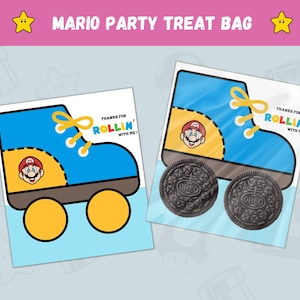 Super Mario Treat Bag Toppers: Birthday Party Favors (Digital Download)