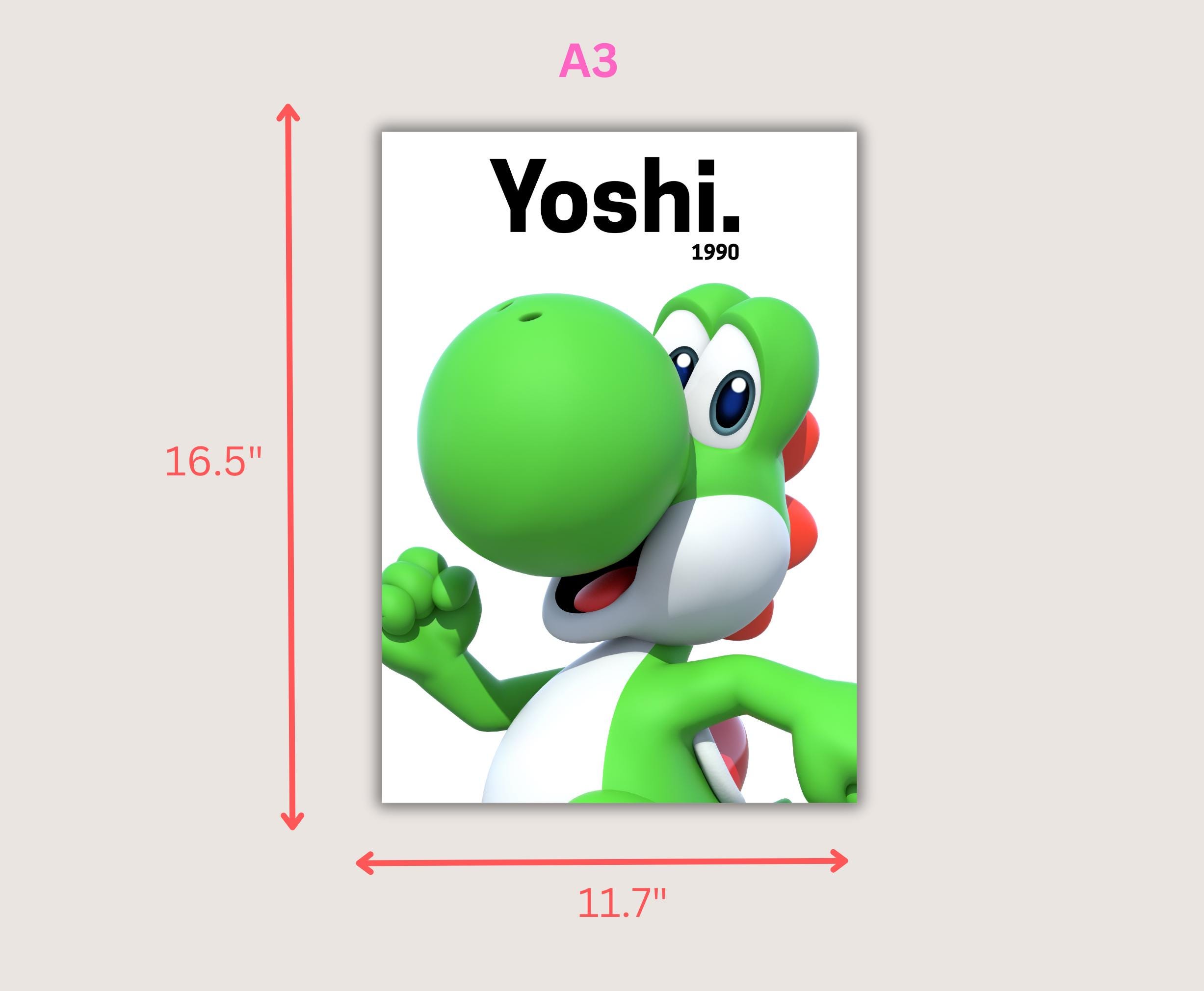 Yoshi Printable Poster: Super Mario Bros. Wall Art (digital
