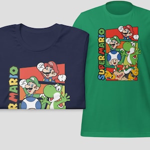 Digitale Super Mario Bros-svg, Bowser Vector Cut-bestand T-shirtontwerp, Cricut-bestand, Mario Brothers-svg, Instant Download,