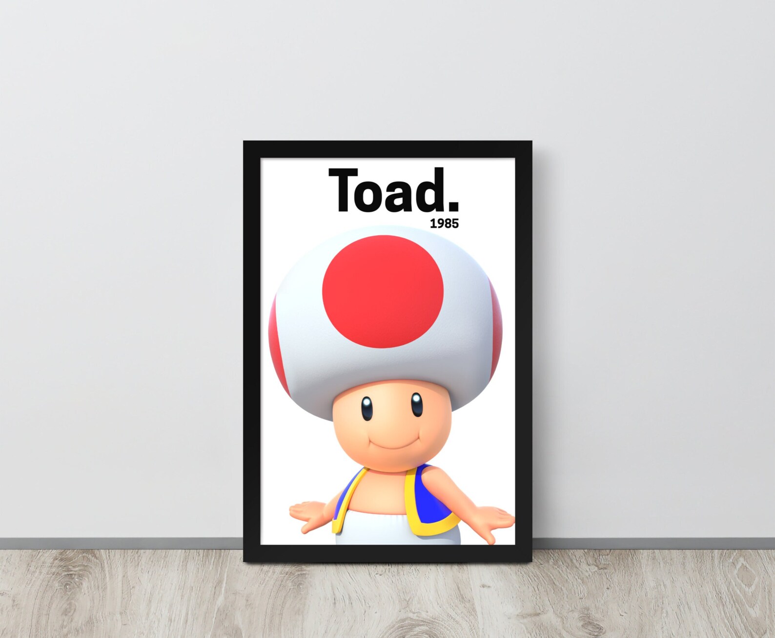 Toad Poster: Super Mario Bros. Gamer Room Decor (digital Download) - Etsy