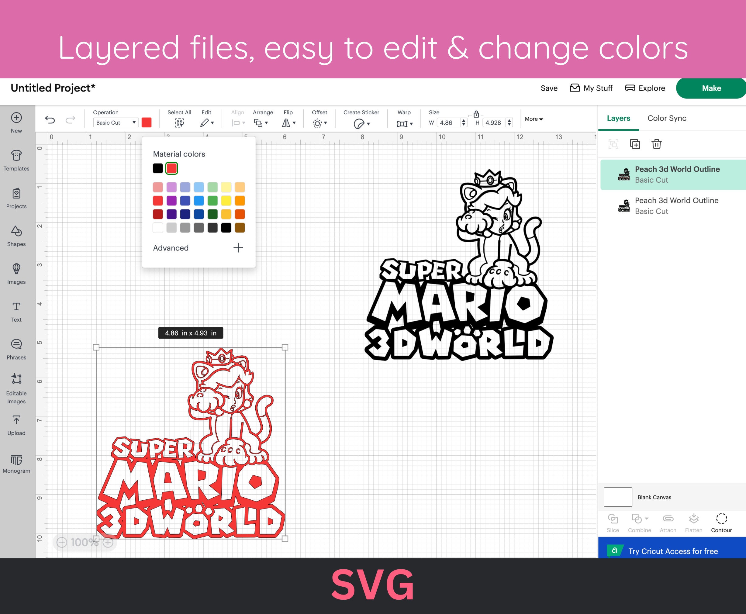 Super Mario SVG Collection: Vector Cut File, PNG Sublimation (digital ...
