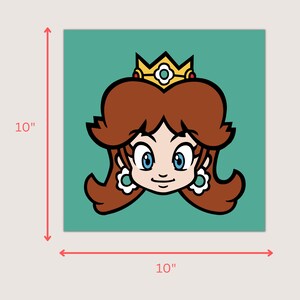 Digital Princess Posters Bundle PNG, Toadette, Daisy, Rosalina - Wall