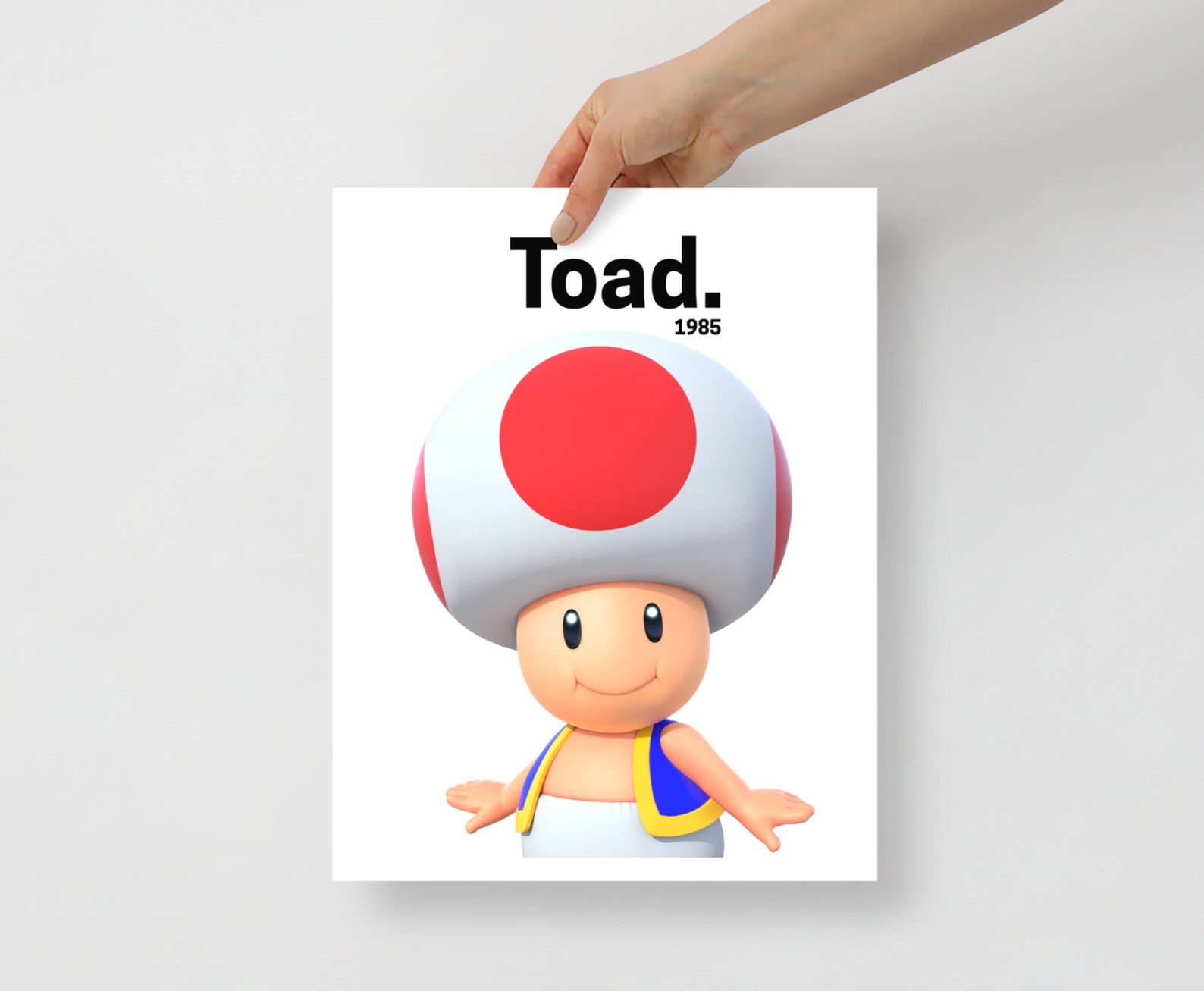 Toad Poster: Super Mario Bros. Gamer Room Decor (digital Download) - Etsy