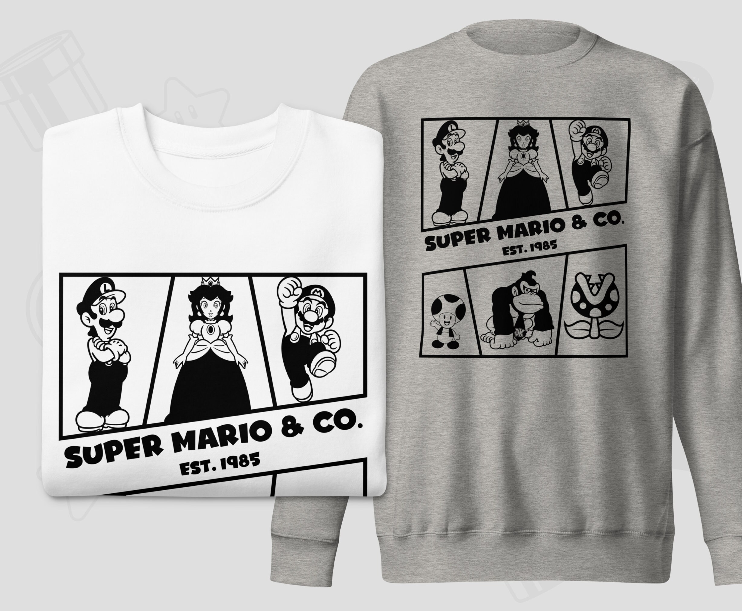 スーパーマリオキャラクターSVG：ピーチ姫のクリップアートTシャツ