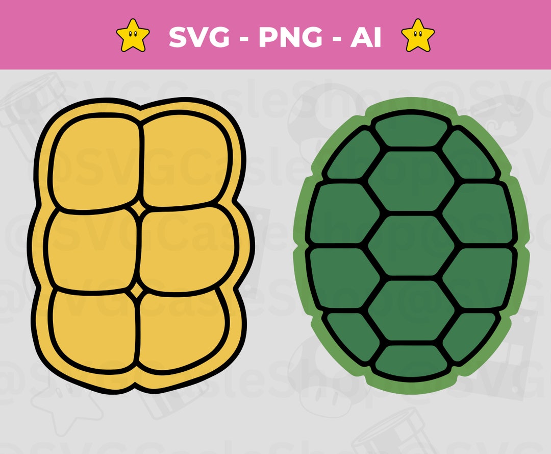 Turtle Costume SVG PNG Vector Instant Download Layered Files Turtle Shirt  Svg Turtle Shell PNG for Silhouette & Cricut 