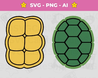 Turtle Costume SVG PNG Vector Instant Download Layered Files | Turtle shirt svg | Turtle Shell PNG | For Silhouette & Cricut