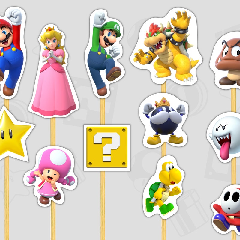 Mario Birthday Party - Etsy