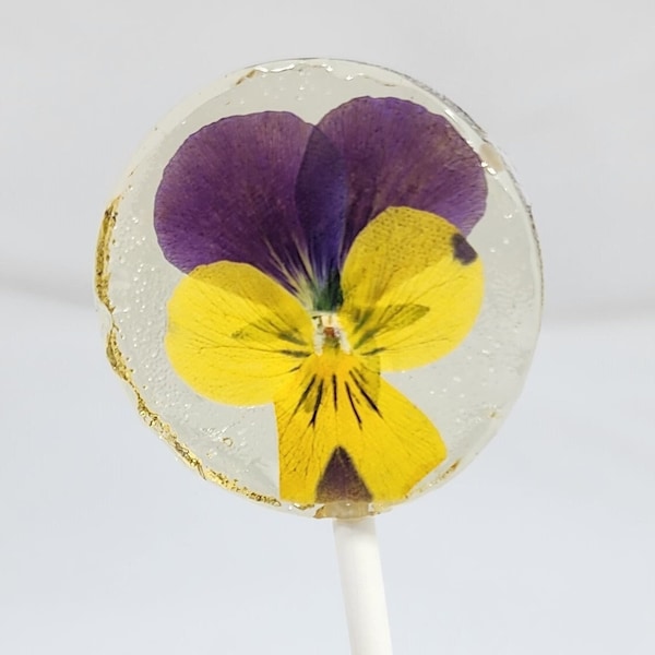 Edible Flower Lollipops