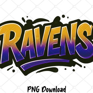 Ravens Urban Graffiti PNG: Football Design Digital Download - Etsy