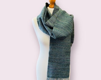 Handwoven Merino Wool Long Scarf - Malabrigo Superwash