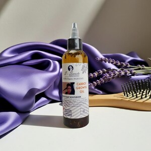 Carrot Hair Growth Oil – Scalp Stimulator with Biotin & Herbs, 2oz image 5