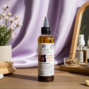 Carrot Hair Growth Oil – Scalp Stimulator with Biotin & Herbs, 2oz image 13