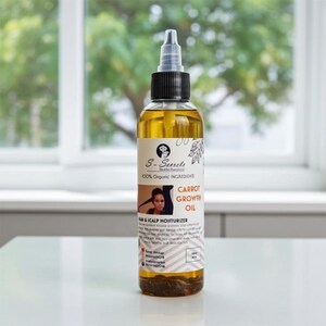 Carrot Hair Growth Oil – Scalp Stimulator with Biotin & Herbs, 2oz image 9
