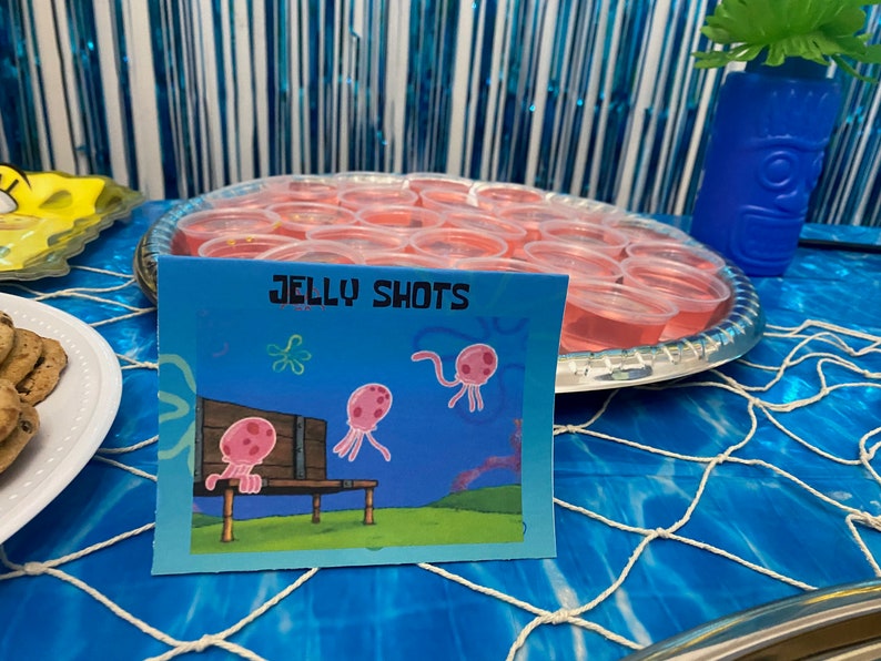 SPONGEBOB FOOD LABELS 12 Labels Etsy