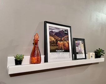 Wood Floating Picture Ledge |  Picture Shelf | Display Shelf