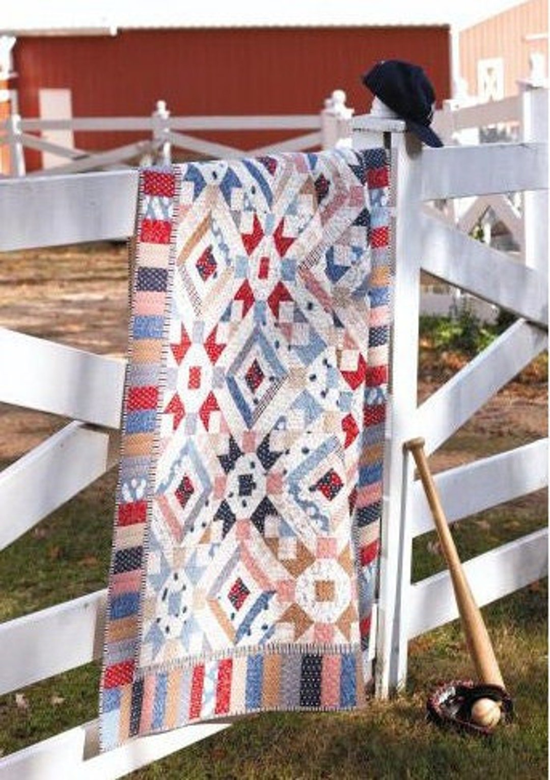 アメリカンパスタイムハンドメイドキルト 64 x 84インチ - Etsy 日本