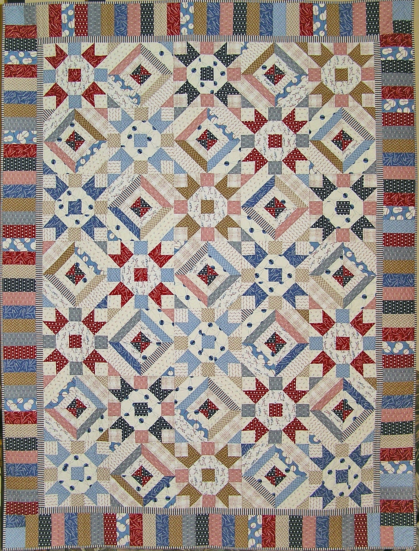 アメリカンパスタイムハンドメイドキルト 64 x 84インチ - Etsy 日本