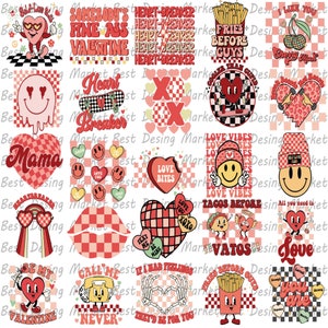 Valentines Png Bundle, Retro Valentine Png, Valentine's Day Png, Sublimate Design, Funny Valentine's Png, Bundle Designs, Digital PNG