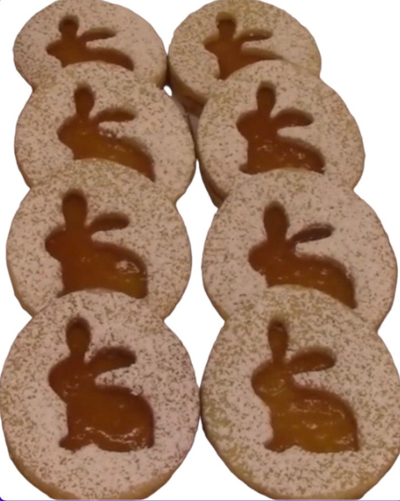 ab 100g Osterplätzchen Spitzbuben, Terrassenplätzchen 33,00/kg Ostern, Easter, Plätzchen, Gebäck, Kekse, Süsses, personalisierbar Bild 3