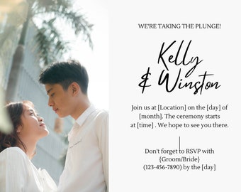 Tropical Wedding Invite and Template