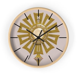Catholic Eucharist Monstrance Wall Clock