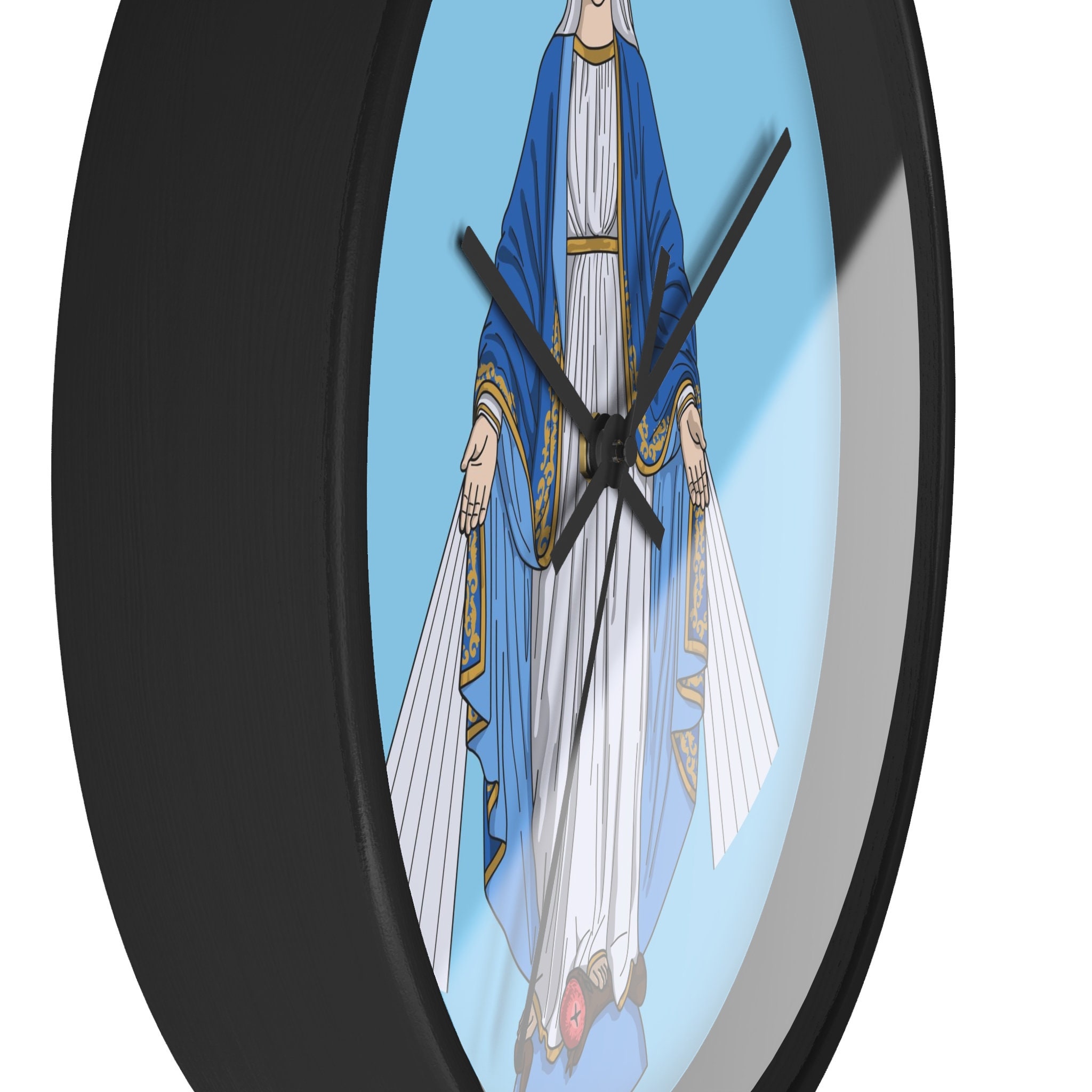 Our Lady of Grace Virgin Mary Catholic Wall Clock - Etsy