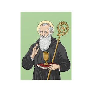 Saint Benedict Catholic Satin Posters (210gsm)