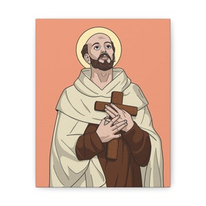 Saint John of the Cross Catholic Canvas Gallery Wraps