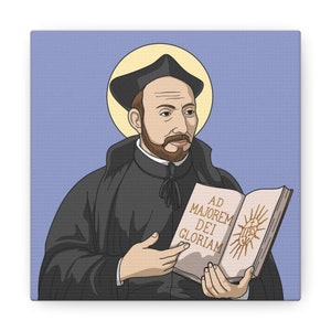 Saint Ignatius of Loyola Catholic Canvas Gallery Wraps