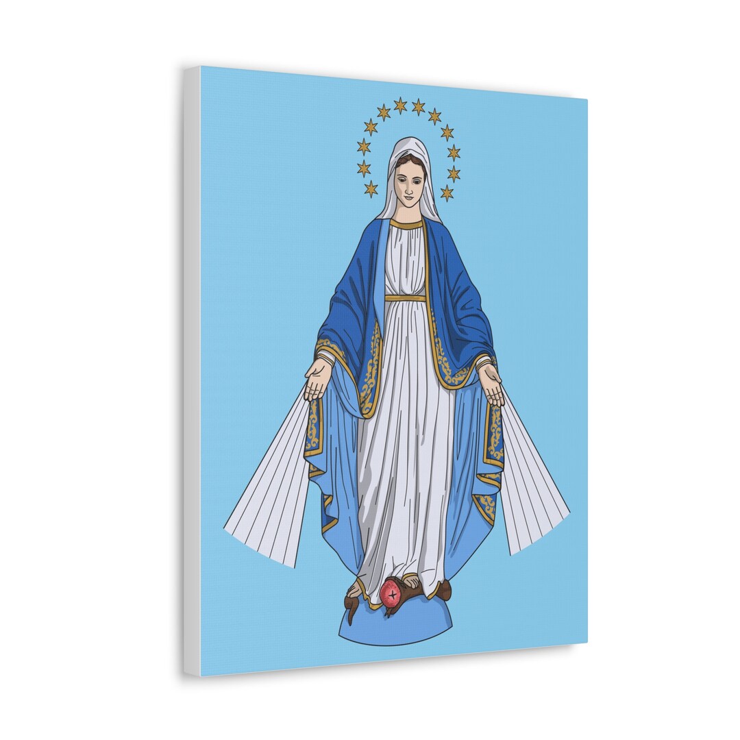 Our Lady of Grace Virgin Mary Catholic Canvas Gallery Wraps - Etsy Canada