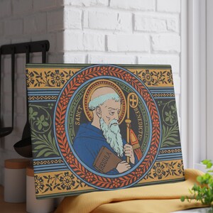 Sint-Benedictus katholieke glazen snijplank