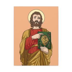Saint Matthew Apostle and Evangelist Catholic Canvas Gallery Wraps
