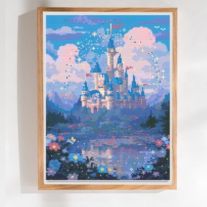 Disneyland Magical Castle Land Kreuzstich - Urlaub Ferien Urlaub Muster - Digitales PDF, Instant Download