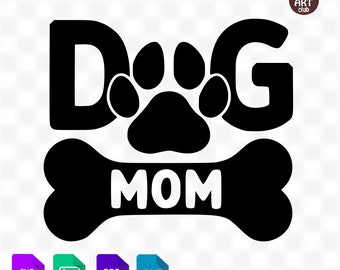 Dog mom SVG, Dog Mom SVG Design, Dog Lover, Fur Mama, Dog Mom Clipart, Dog Mom Cut File, Dog Mom Svg, Png, Eps, Instant Digital Download