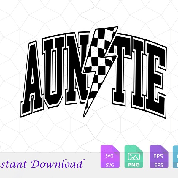 Auntie SVG, Png, Auntie Shirt Png, Auntie Shirt Png, Auntie Varsity Png, Aunt Png, Auntie Lightning Bolt Png, Retro Auntie png, Aunt Shirt