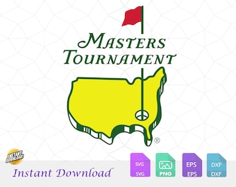 Masters Symbol Black Svg, masters golf party Svg, png, Masters Party, Cricut Cut file Clipart, Instant Digital Download