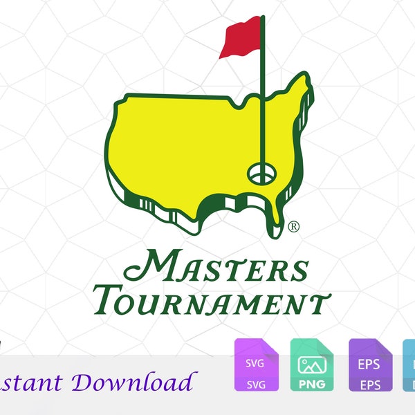 Masters Symbol Black Svg, masters golf party Svg, png, Masters Party, Cricut Cut file Clipart, Instant Digital Download,Masters,Masters