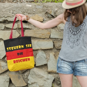 Steuern Sie die Reichen  Tragetasche