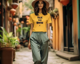 Tax the Rich Unisex Fit heavy cotton T-shirt